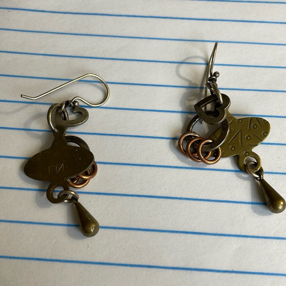 Thomas Mann signed earrings